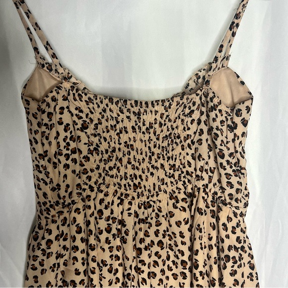 Trixxi Leopard Double Lined Shorts Romper Size Small - Picture 9 of 11
